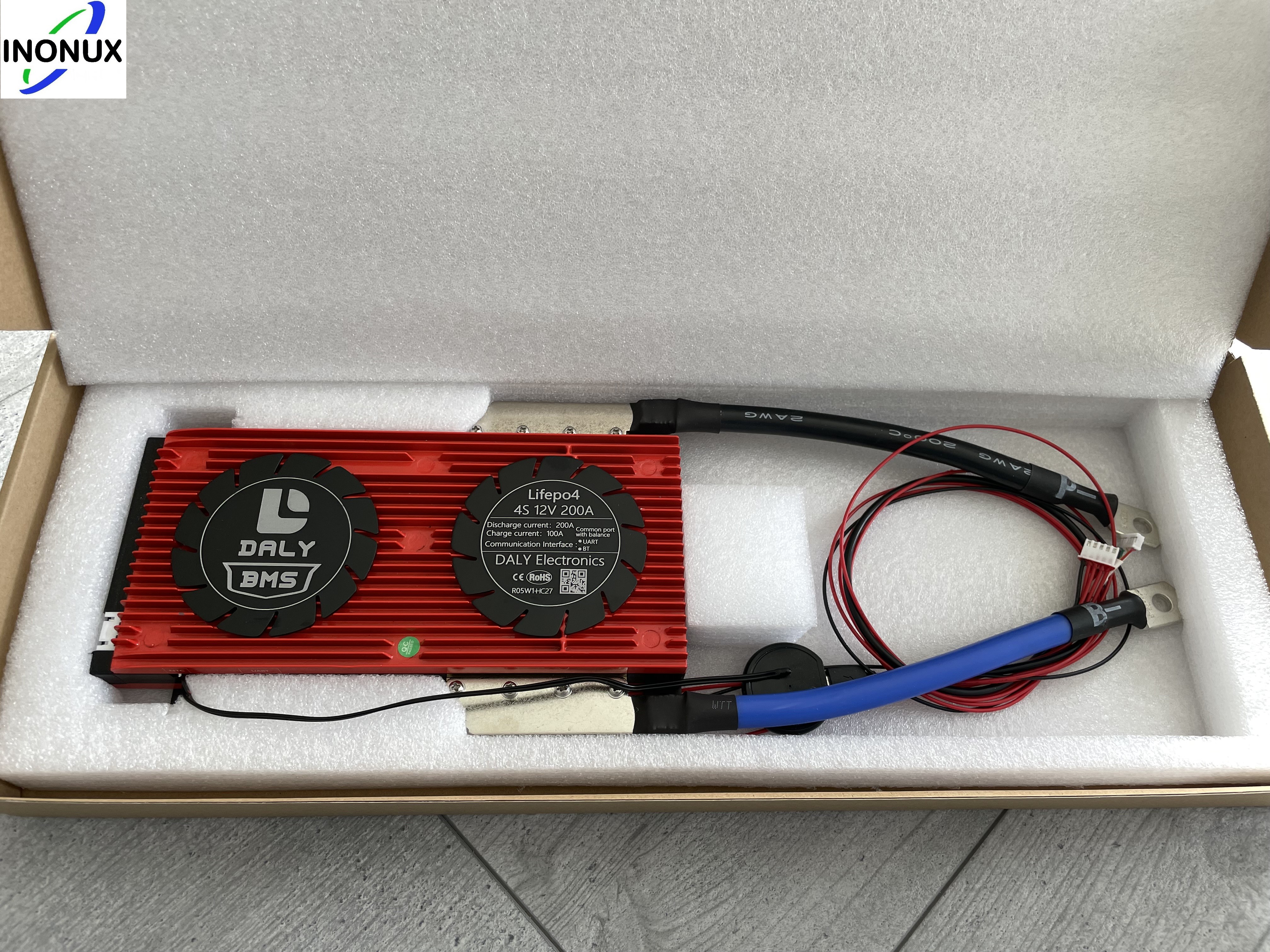 Daly Smart BMS 12V 4S 200A LiFePO4 mit Bluetooth ohne Lüfter