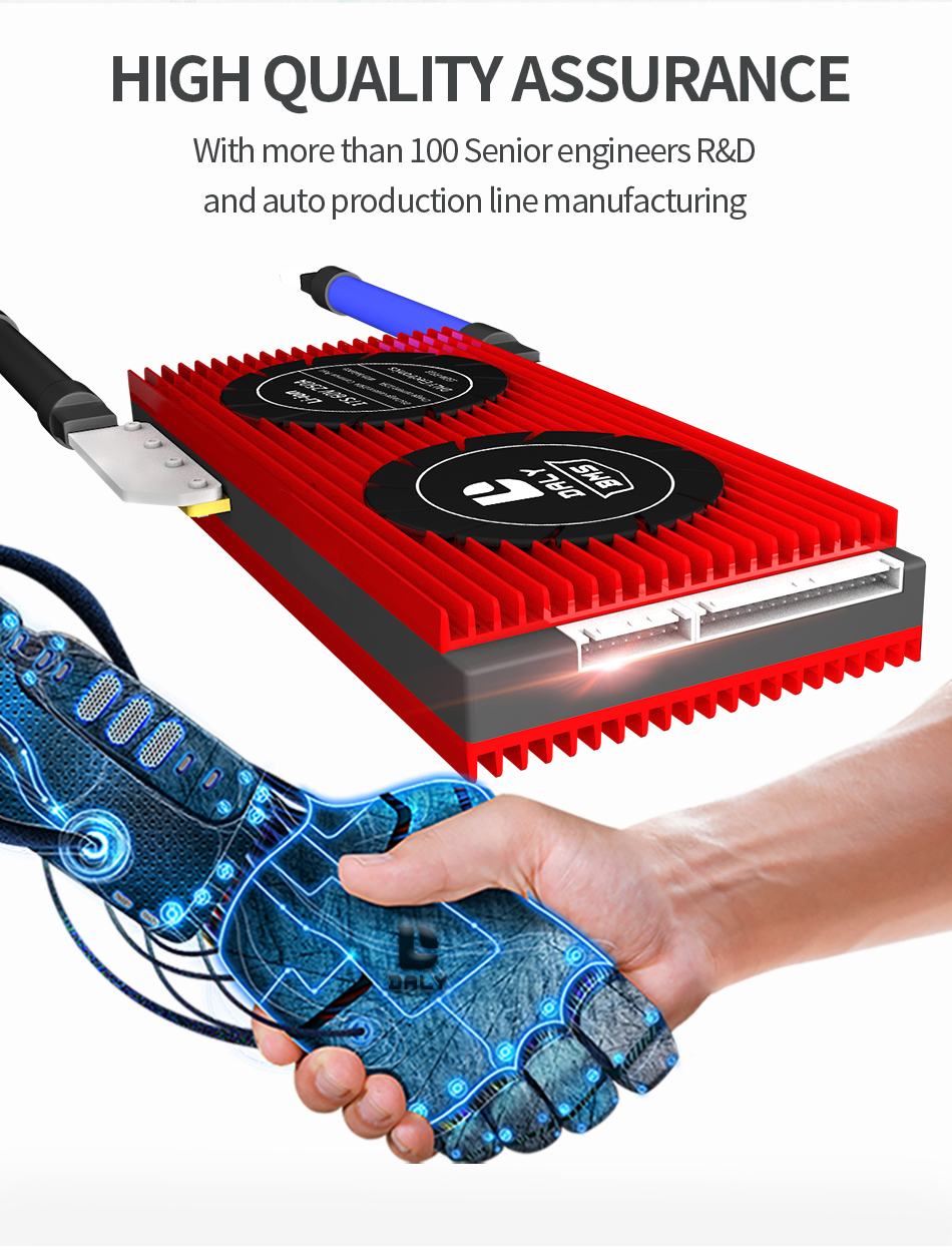 Daly Smart BMS 48V 16S 250A LiFePO4 mit Bluetooth mit Lüfter