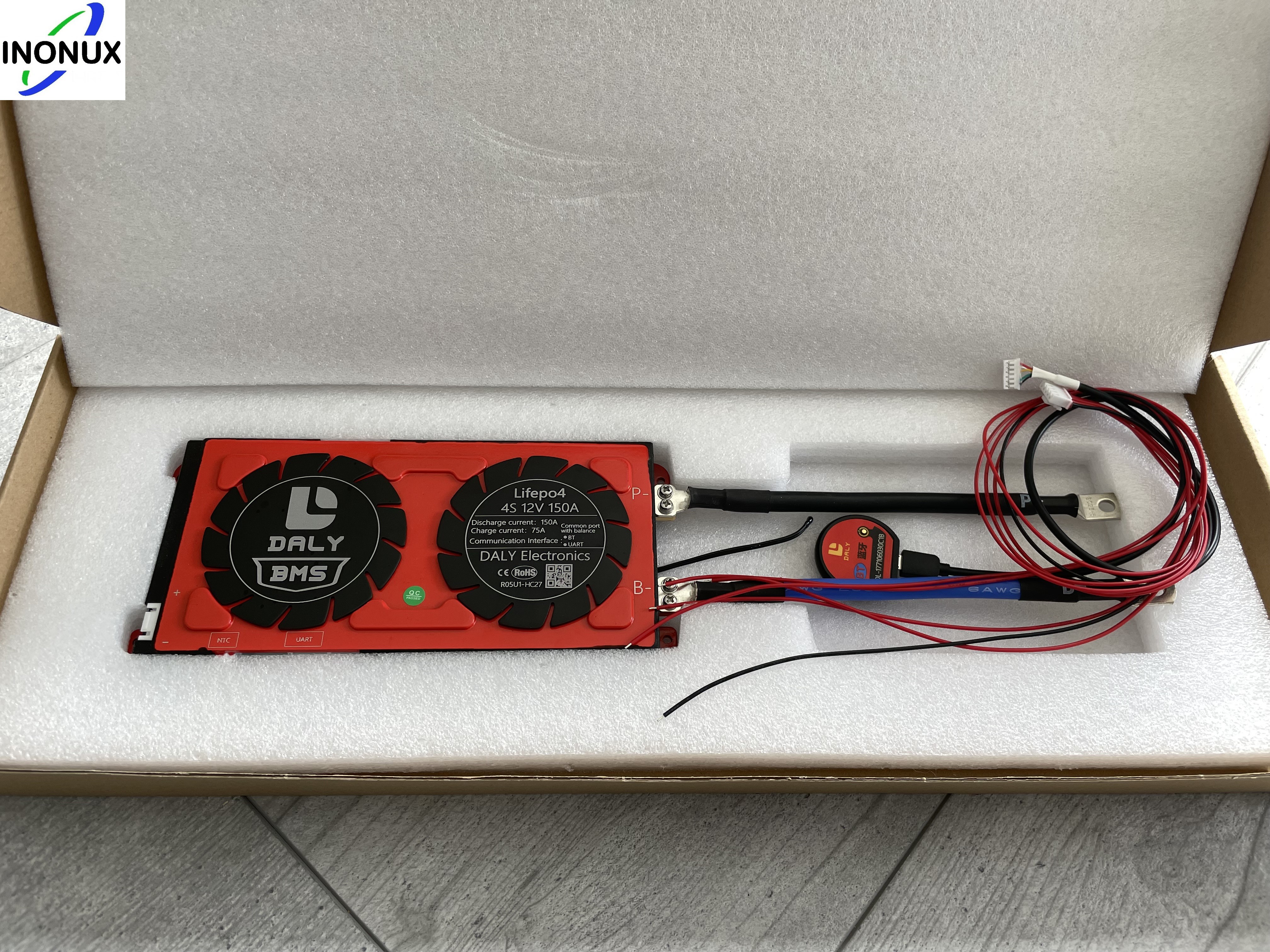 Daly Smart BMS 12V 4S 150A LiFePO4 mit Bluetooth ohne Lüfter